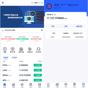 二开版交易所系统/秒合约交易所/锁仓挖矿/前端uinapp